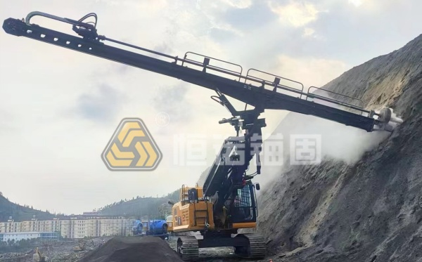 高舉鉆機在邊坡支護中的施工流程