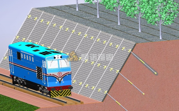 錨桿掛網噴漿護坡施工