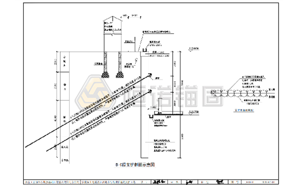 支護(hù)剖面圖 支護(hù)剖面圖
