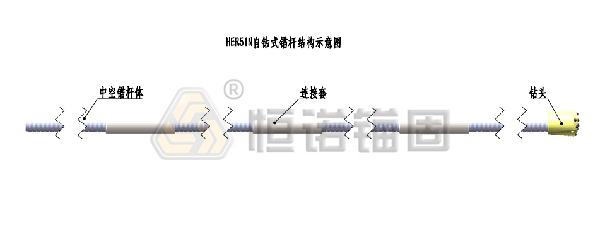 自鉆式錨桿結(jié)構(gòu)圖 自鉆式錨桿結(jié)構(gòu)圖